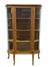Antique Oak Curio Cabinet