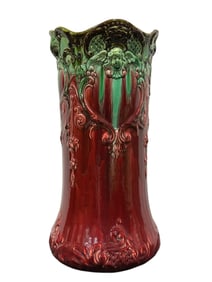 RARE Majolica Umbrella Stand