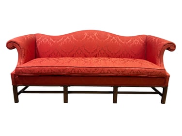 Mahogany Chippendale Camelback Sofa