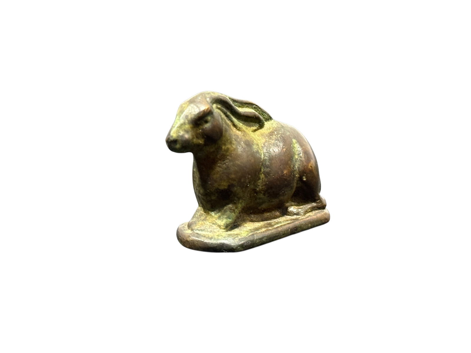 Cir 1910 Bronze Tiffany Studios Hare Paperweight: Cir 1910 Bronze Tiffany Studios Hare Paperweight. Marked Tiffany Studios New York on the underside. Measures 1.5" H x 2.25" W.