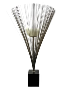 MCM Harry Bertoia Style Metal Wire Lamp Attr. To Laurel