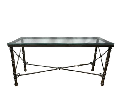 Ilana Goor Steel & Brass Console Table