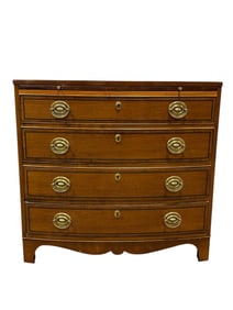 Hickory Manufacturing Co. Bow Front 4 Drawer Chest