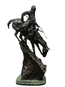 Bronze "Mountain Man" Sculpture after Fredrick Remington
