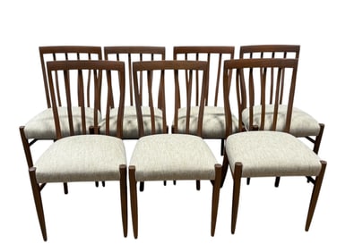Set of 7 MCM English Dining Chairs