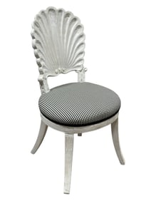 Dennis & Leen Shell Back Chair in The Style of Tony Duquette