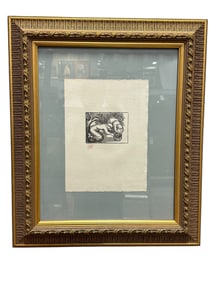 Framed Aristide Mailol "Berry Pickers" Print