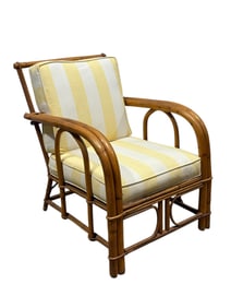 Rattan Bamboo Arm Chair