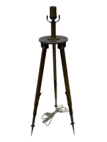 MCM Brass Expandable Tripod Lamp