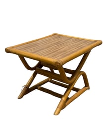 MCM Rattan Palm Beach Style Side Table