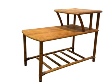 Angular Flare 2 Tier Side Table Attr. To Heywood Wakefield
