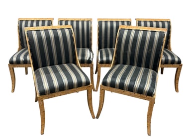 Set of 6 Chismo Chairs In The Style of Karl Springer