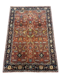 Oriental Geometric Serapi India Wool Rug