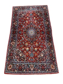 Hand Knotted Persian Silk Wool Rug
