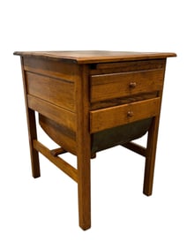 Antique Farmhouse Potbelly Baker's Dough Table