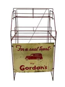 Vintage Gordon's 2 Gal Candy 4 Jar Rack