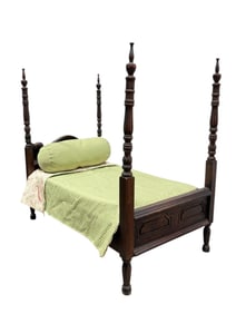Antique Victorian Poster Doll Bed