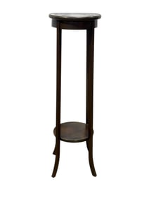 Mahogany Plant Stand w/ Inlaid Top