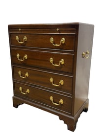 Mid Century Band Inlay Bachelors 4 Drawer Chest