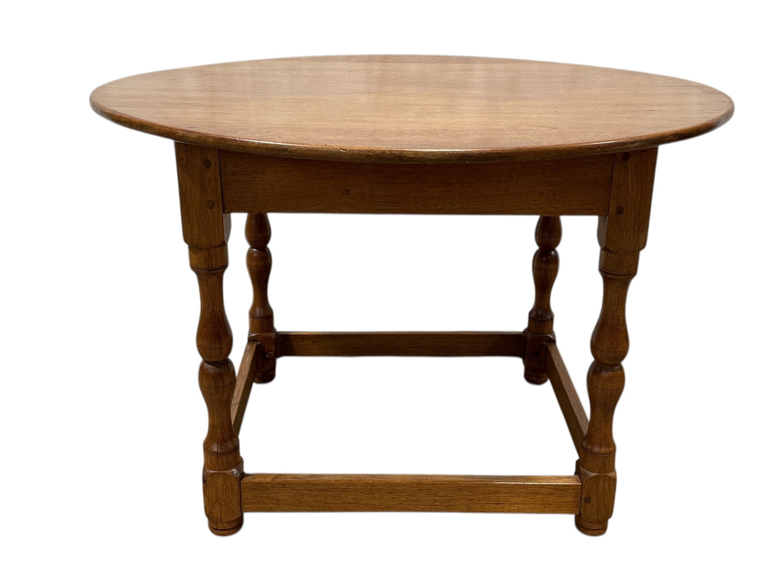 Antique Oval Tavern Table: Antique Oval Tavern Table. Measures 23.5" H x 35" W x 30" D.