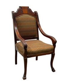 Antiqure French Empire Style Walnut Chair