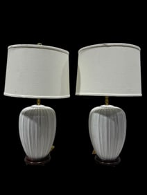 Pair of Ceramic Base Table Lamps