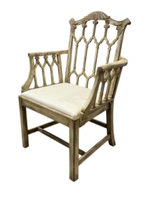 Baker Fruitwood Chippendale Chair