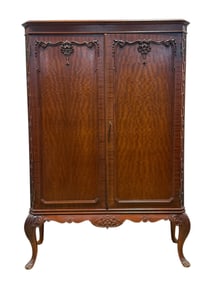 Mahogany French Provincial Style Cabinet