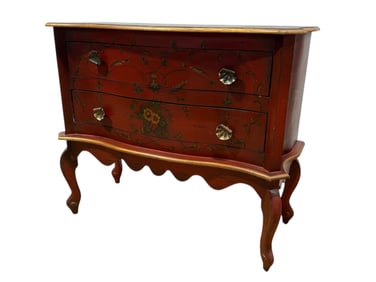 Faux Painted Floral Design 2 Drawer Chest