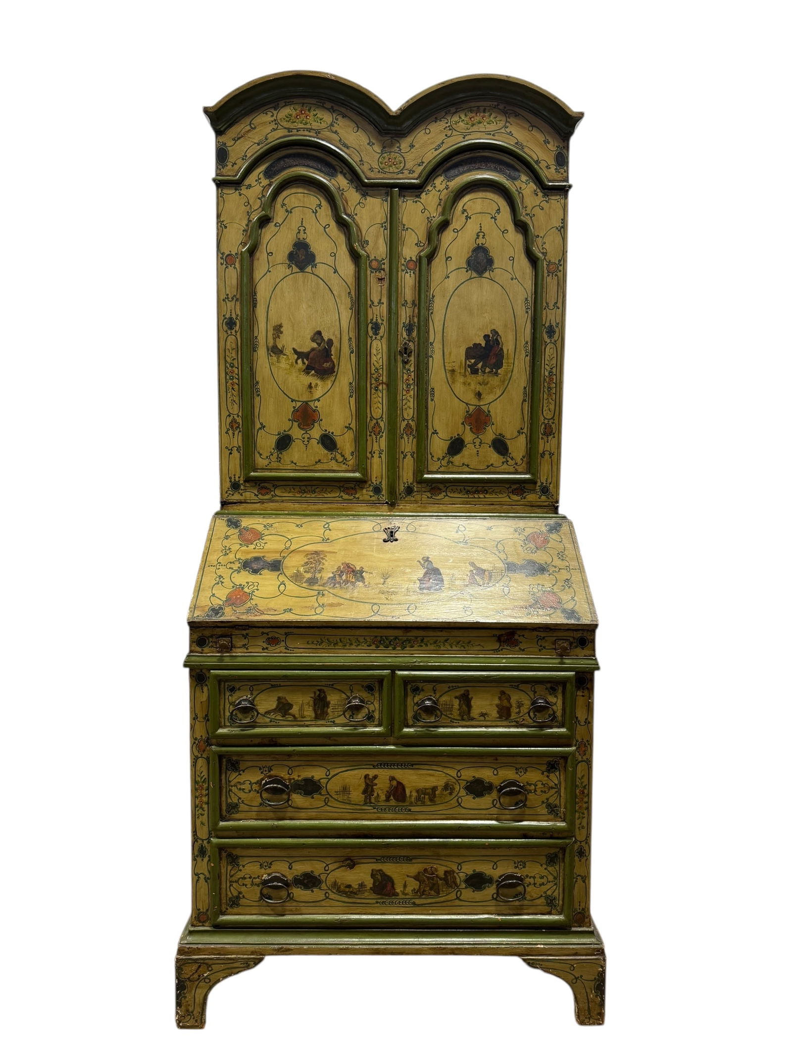 Antique Venitian Secretary Cabinet: Antique Venitian Secretary Cabinet. Measures 77" H x 34" W x 21" D.