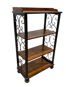 Ashburn Regal Wood & Metal 4 Tier Shelf