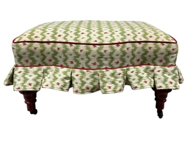 Upholstered Ottoman on Casters