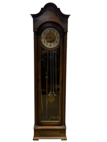 Mahogany Tube Grandfather Clock