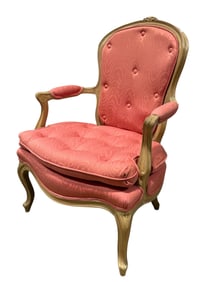 French Bergere Style Chair w/ Caned Back