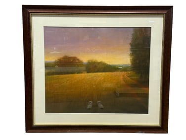 Signed Bach Landscape Print