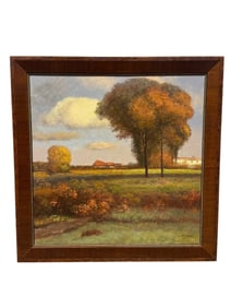 Signed Stephano Oil on Canvas Landscape Painting