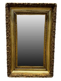Antique Giltwood Framed Vertical Mirror