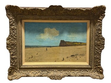 Signed Roland Oudot French "Falaise De Vasouy Au Nuage Blanc" Painting