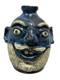 Signed Darlene Fort Pottery Face Jug