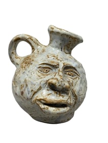 Signed Roy Clark Sams Pottery Face Jug