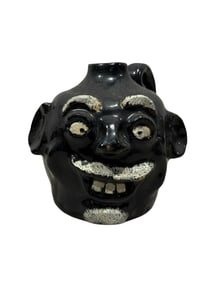 Signed Darlene Fort Pottery Face Jug
