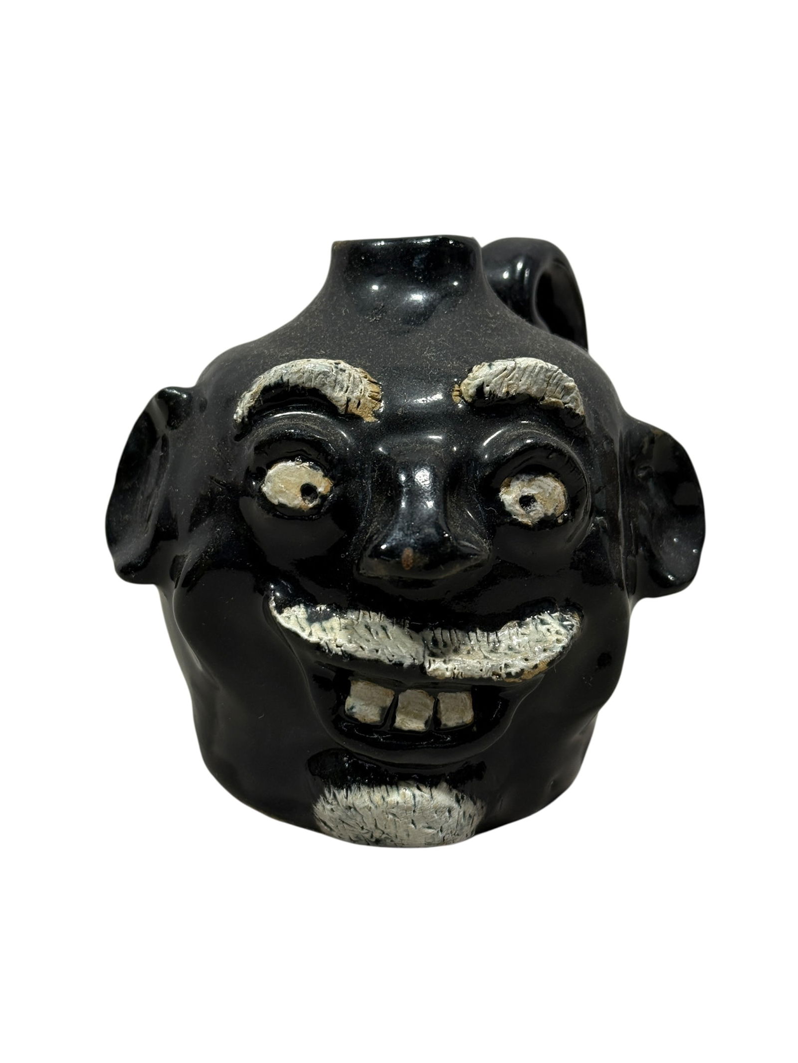 Signed Darlene Fort Pottery Face Jug (1 of 7)
