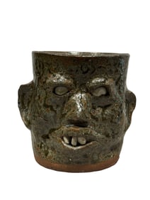Signed Shelby West Pottery Face Mug
