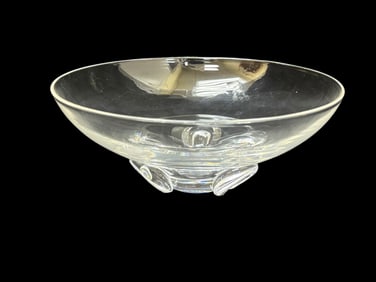 Signed Steuben Crystal Floret Bowl