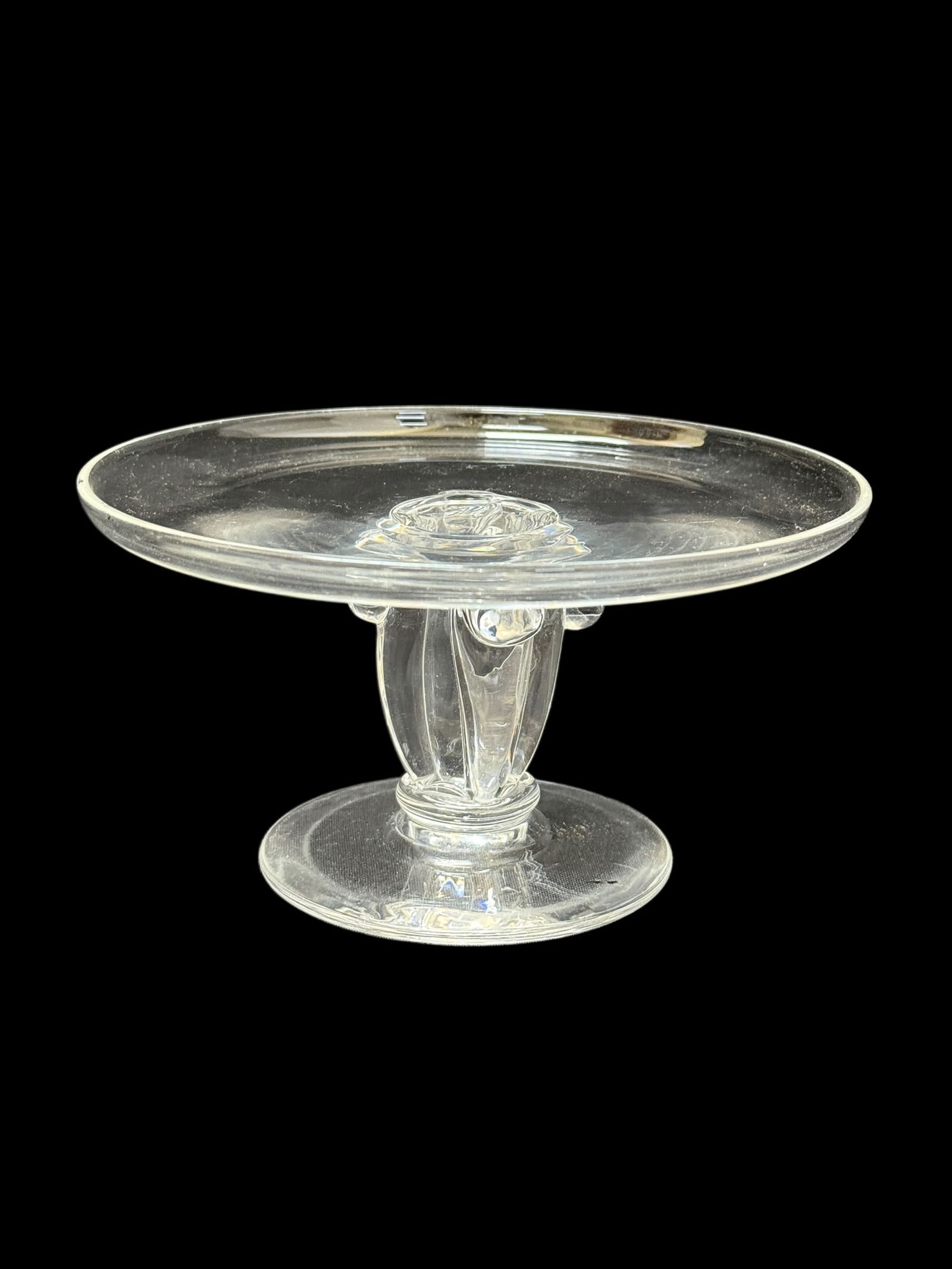 Signed Steuben Crystal Tazza Comport 7807 (1 of 5)