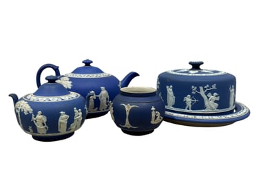 Group of 4 Jasperware Pieces