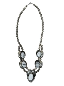 Native American White Buffalo Stone Necklace