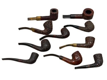 Group of 10 Antique Briarwood Pipes