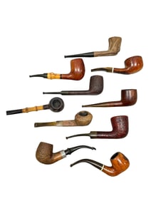 Group of 10 Antique Briarwood Pipes
