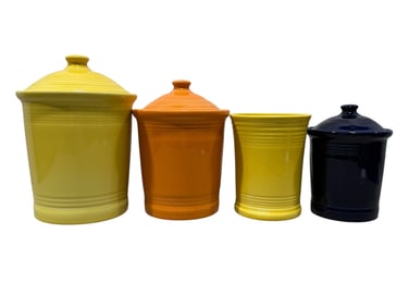 Group of 4 Fiestaware Canisters